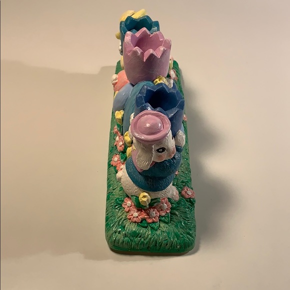 Easter Bunny Candlestick Holder Decor Rabbit Hare - Picture 7 of 8